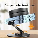 Suporte Alumínio de Mesa Base Giratória Ajustável 360º Para Smartphones e Tablets