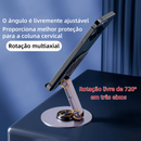 Suporte Alumínio de Mesa Base Giratória Ajustável 360º Para Smartphones e Tablets