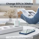 Carregador PD 40W para iPhone, Carregadores USB C para iPhone 16 15 14 13 12 11 Pro XS Max XR X 8 7 6 Plus, Cabo de Carregamento Rápido e Acessórios