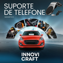 Suporte Magnético para Telefone de Carro com Rotação de 360 Graus e Base Antiderrapante,