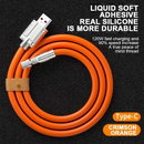 Cabo USB Tipo C NNBILI 6A 180 Graus para Carregamento Rápido de Celular 120W, Cabo de Dados USB C para Samsung Xiaomi 12 13 HUAWEI Poco 1m 1.5m 2m