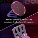 Suporte Alumínio de Mesa Base Giratória Ajustável 360º Para Smartphones e Tablets